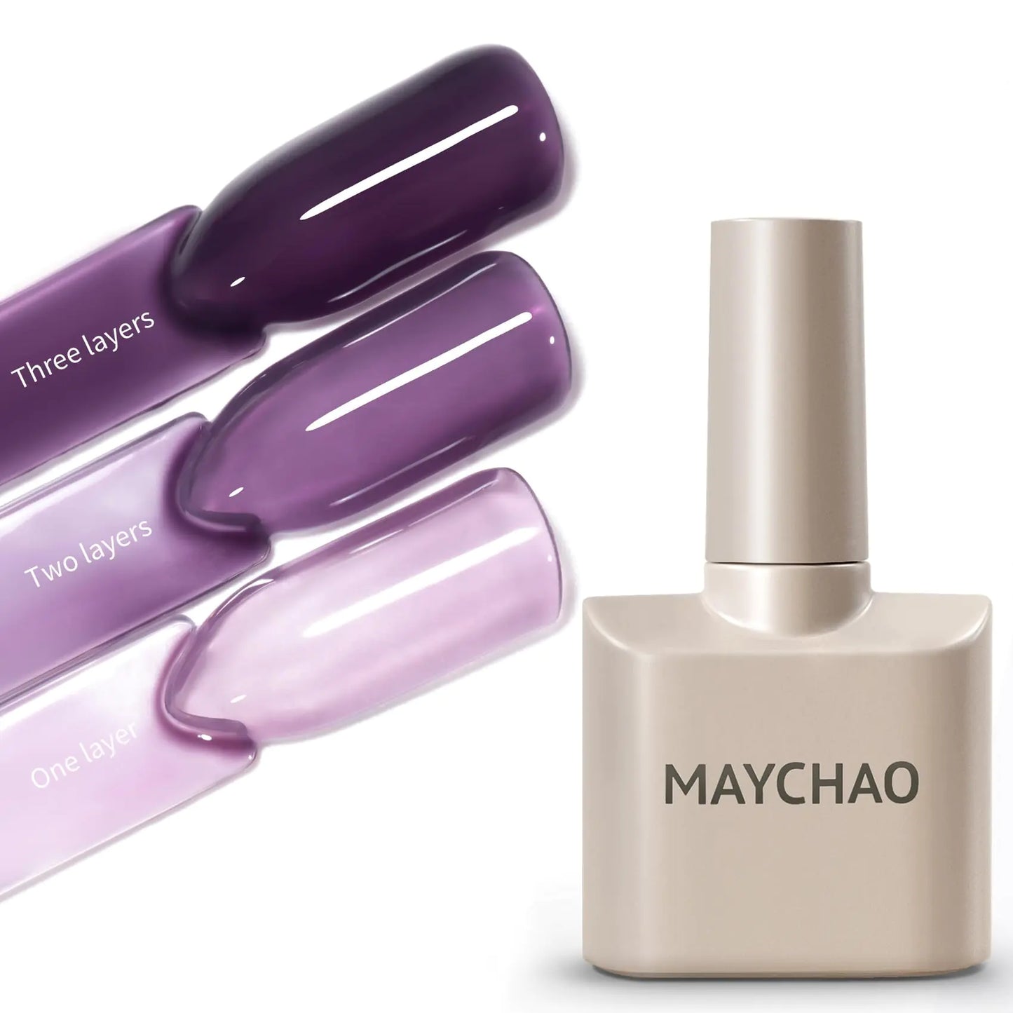 MAYCHAO Jelly Purple Gel Polish