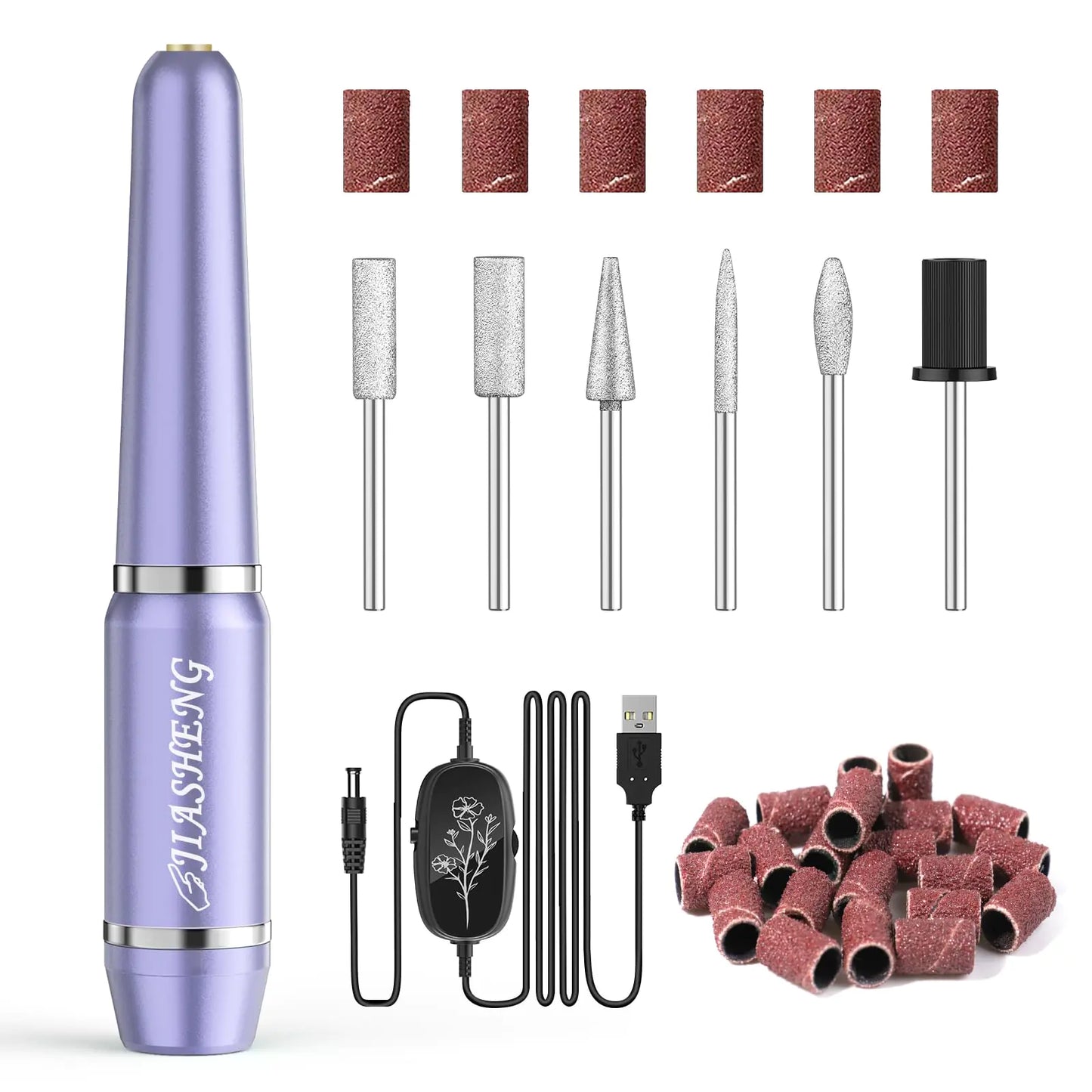 JIASHENG USB Electric Nail Drill Kit