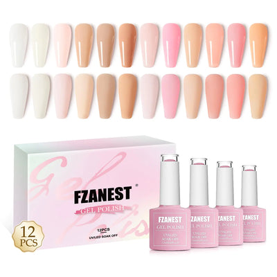 FZANEST Jelly Gel Nail Polish Set