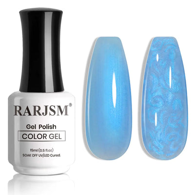 RARJSM Blue Pearlescent Gel Polish