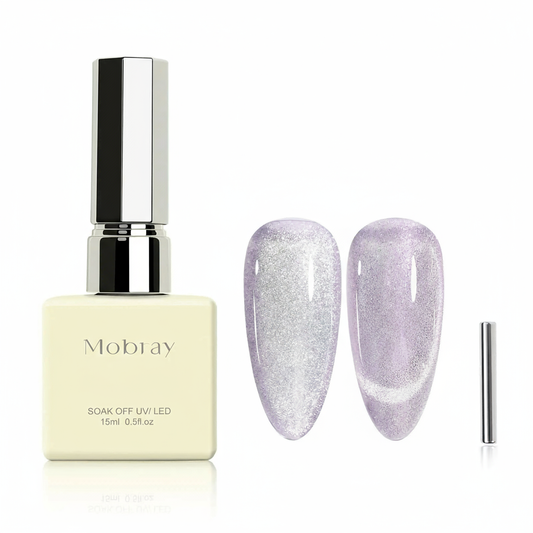 Imagen profesional del gel polish morado sin mano