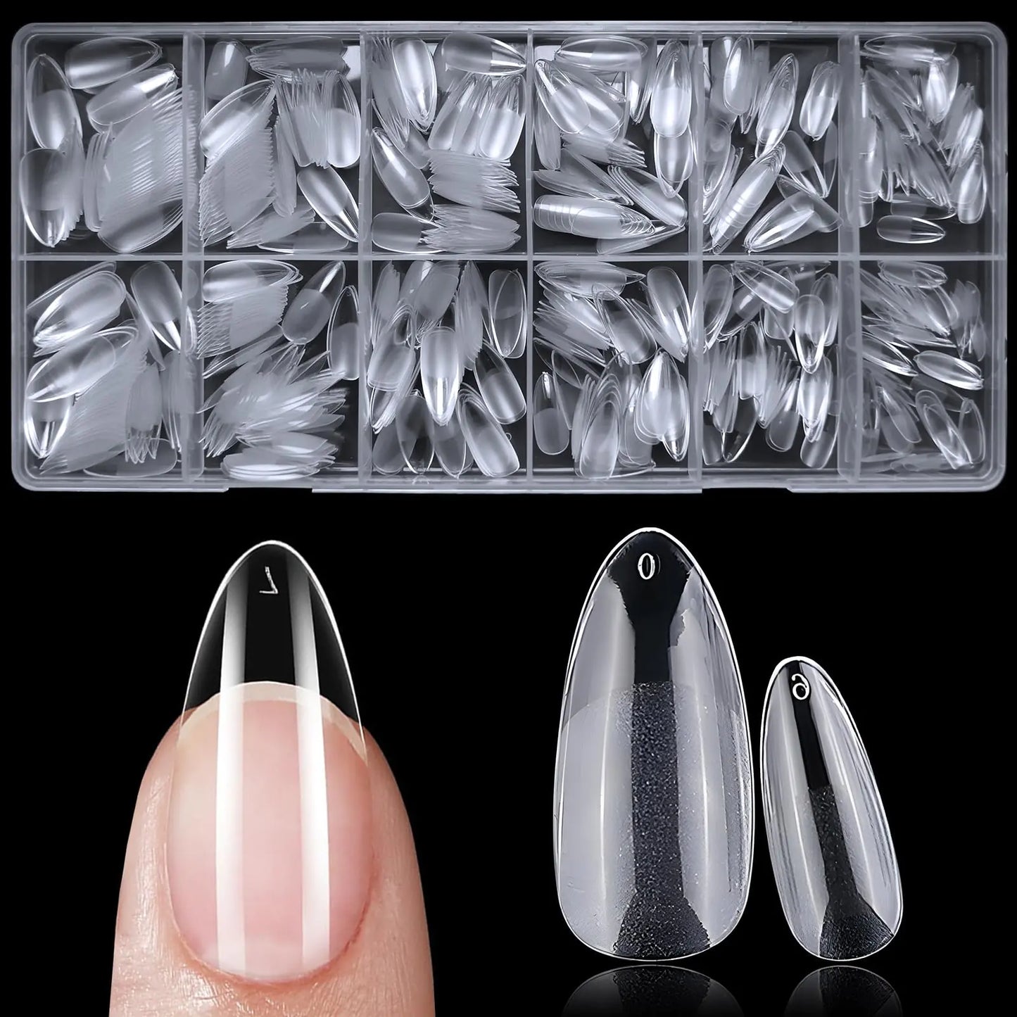 Lifextol Medium Almond Nail Tips (600pcs)