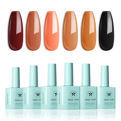 Fall Gel Nail Polish Kit with UV Light
